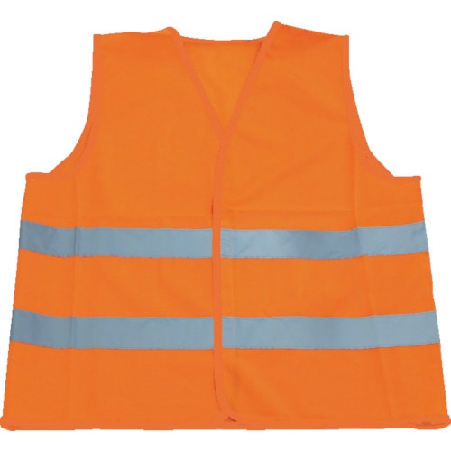 トラスコ中山 TRUSCO JIS T 8127適合安全ベスト 蛍光オレンジ(ご注文単位1着)【直送品】
