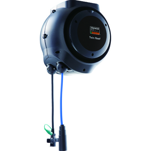 トラスコ中山 TRUSCO ツインリ-ル エア-Φ6.5X10M コード3芯X10M(ご注文単位1台)【直送品】