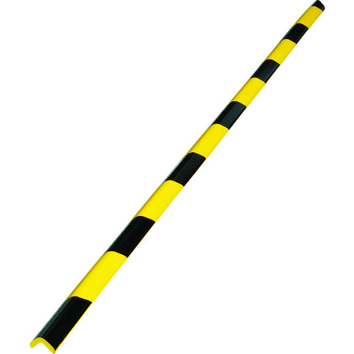 トラスコ中山 TRUSCO 安心クッションL字型 油面接着仕様 細 黒・黄 1本入(ご注文単位1本)【直送品】