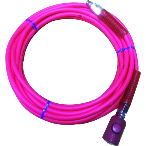 トラスコ中山 ヤマト PVCソフトブレードエアホース(ボタン式カップリング付) 137-4269(ご注文単位1本)【直送品】