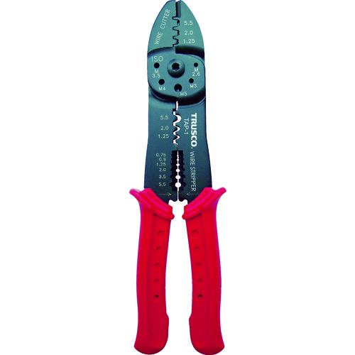 トラスコ中山 TRUSCO 圧着ペンチ裸端子用/接続端子用/P.B形スリーブ用(ご注文単位1個)【直送品】