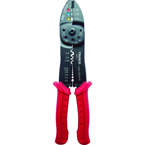 トラスコ中山 TRUSCO 圧着ペンチ絶縁端子用/裸端子用(ご注文単位1個)【直送品】