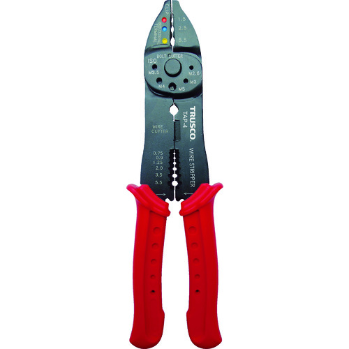 トラスコ中山 TRUSCO 圧着ペンチ絶縁端子用(ご注文単位1個)【直送品】