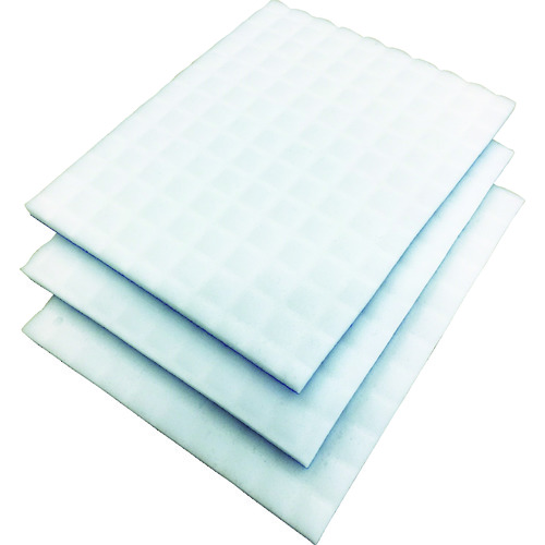 トラスコ中山 TRUSCO 圧縮メラミンスポンジプロ シートタイプ 3X100X125 3個入(ご注文単位1袋)【直送品】