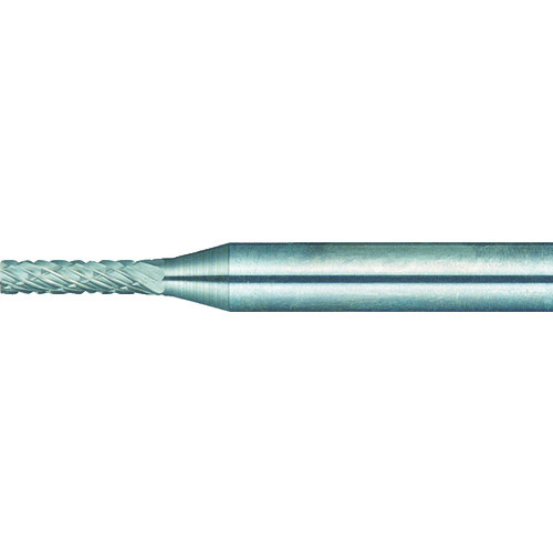 トラスコ中山 TRUSCO 超硬バー 円筒型 Φ1.5X刃長6X軸3 ロング ダブルカット（ご注文単位1本）【直送品】