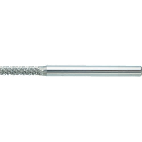 トラスコ中山 TRUSCO 超硬バー 円筒型 Φ2.5X刃長11X軸3 ダブルカット（ご注文単位1本）【直送品】
