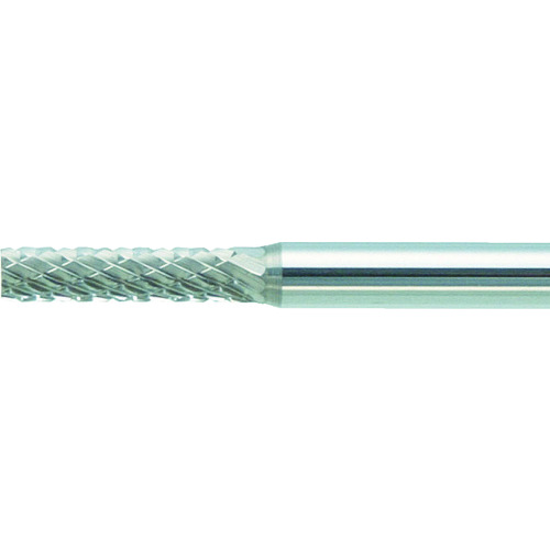 トラスコ中山 TRUSCO 超硬バー 円筒型 Φ2.5X刃長11X軸3 ロング ダブルカット（ご注文単位1本）【直送品】