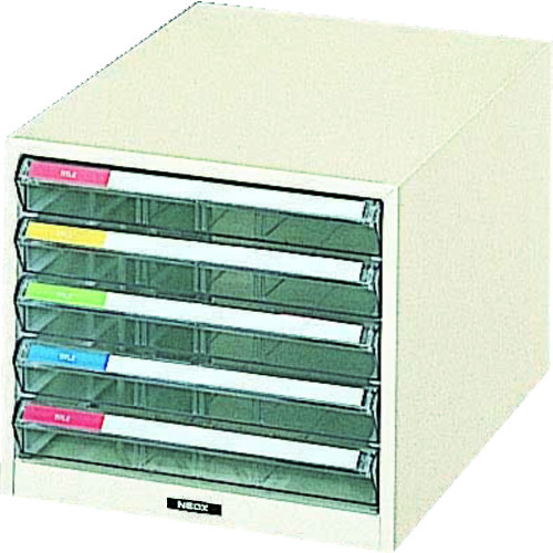 トラスコ中山 TRUSCO B4型レターケース 浅型5段（ご注文単位1台）【直送品】