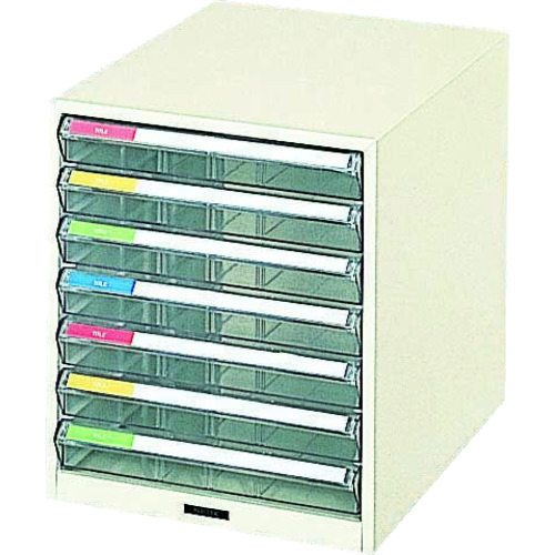 トラスコ中山 TRUSCO B4型レターケース 浅型7段（ご注文単位1台）【直送品】