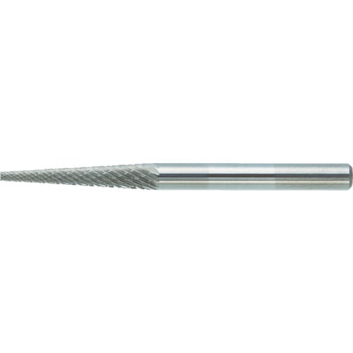 トラスコ中山 TRUSCO 超硬バー テーパー型 Φ3(14°)X刃長11X軸3 ダブルカット（ご注文単位1本）【直送品】