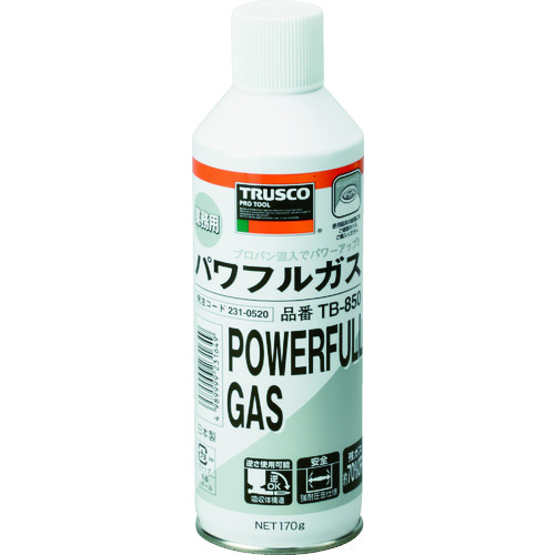 トラスコ中山 TRUSCO パワフルトーチ 替ガスボンベ(ご注文単位1本)【直送品】