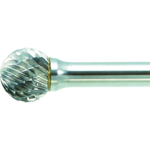 トラスコ中山 TRUSCO 超硬バー 球型 Φ12.7X刃長11X軸6 ロング ダブルカット（ご注文単位1本）【直送品】