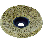 トラスコ中山 TRUSCO ベベルディスク ブラウン 取付穴径Φ15 #180 (5個入)(ご注文単位1箱)【直送品】