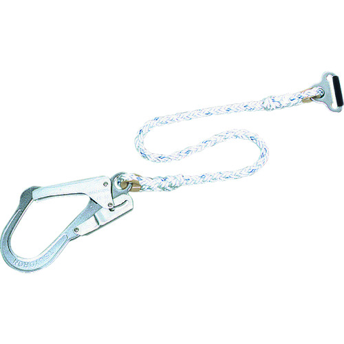 トラスコ中山 ツヨロン 胴ベルト型2丁掛け用補助ロープ 八つ打ちロープタイプ 使用可能質量130kgまで(ご注文単位1本)【直送品】