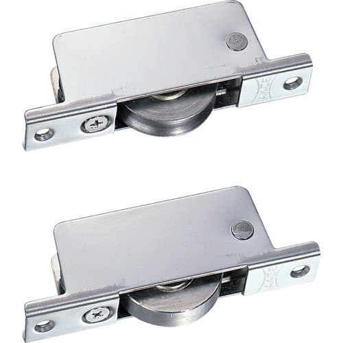 トラスコ中山 ヨコヅナ 調整戸車17型ステン枠BRG入ステンレス車 36mm 丸(ご注文単位1個)【直送品】