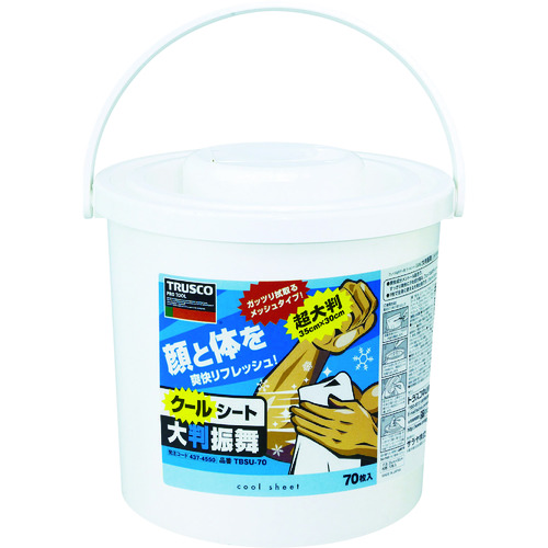 トラスコ中山 TRUSCO クールボディシート 大判振舞 本体70枚(ご注文単位1ケース)【直送品】