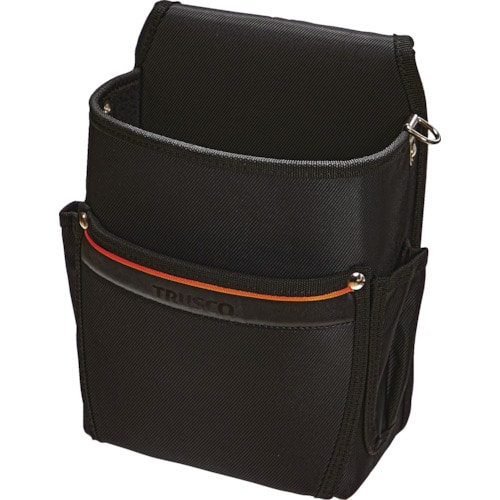 トラスコ中山 TRUSCO 腰袋2段 ブラック(ご注文単位1個)【直送品】