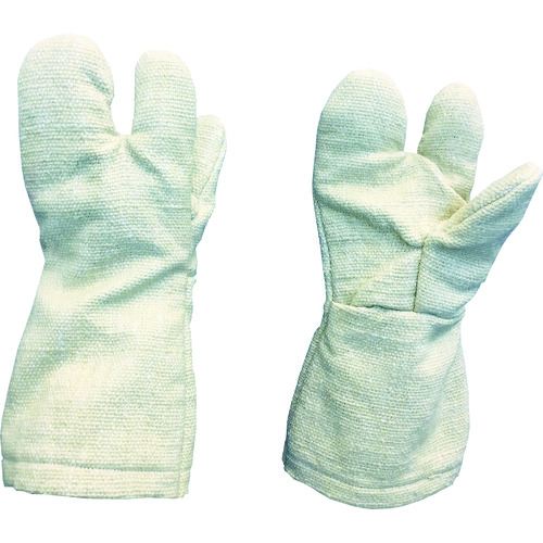 トラスコ中山 TRUSCO 生体溶解性セラミック耐熱手袋 3本指タイプ(ご注文単位1組)【直送品】