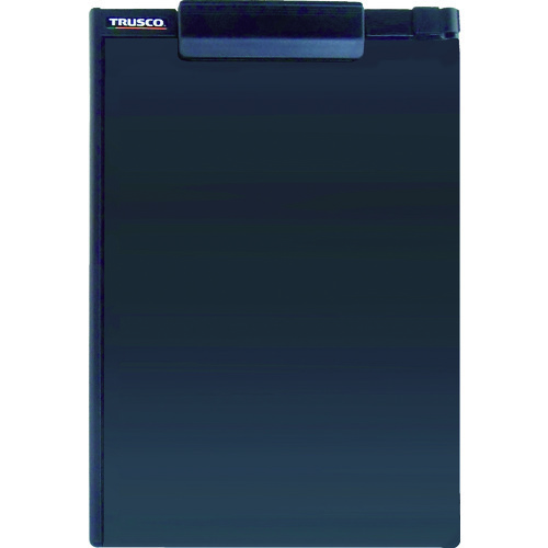 トラスコ中山 TRUSCO ペンホルダー付クリップボード A4縦 黒（ご注文単位1枚）【直送品】