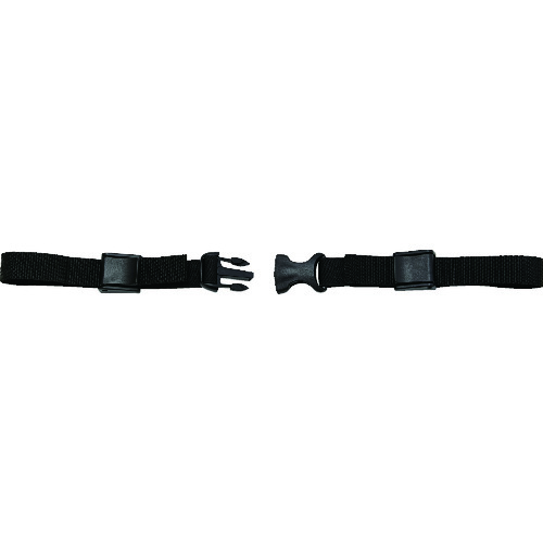 トラスコ中山 TRUSCO バックパック用チェストベルト 黒 ベーシック（ご注文単位1個）【直送品】