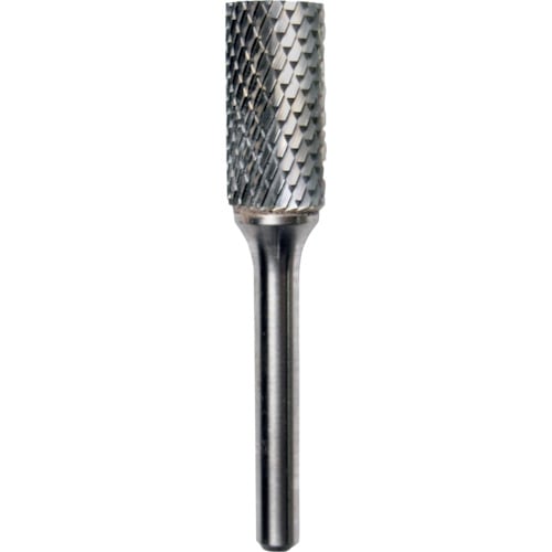 トラスコ中山 NRS 超硬バー 円筒dカット 刃径12×刃長25×軸径6×軸長45mm ロウ付（ご注文単位1本）【直送品】