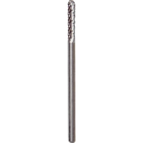 トラスコ中山 NRS 超硬バー 砲弾dカット 刃径3×刃長13×軸径3×軸長37 超硬（ご注文単位1本）【直送品】