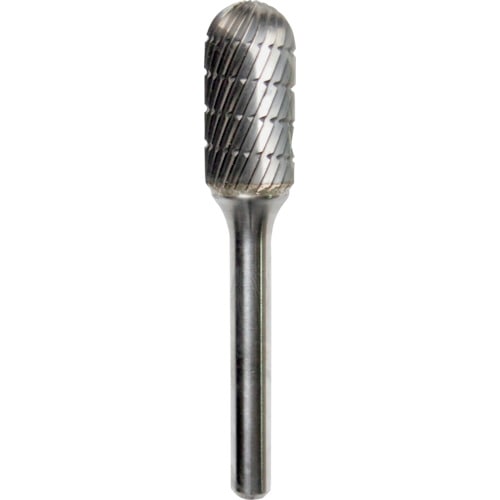 トラスコ中山 NRS 超硬バー 砲弾cカット 刃径12×刃長25×軸径6×軸長45 ロー付（ご注文単位1本）【直送品】