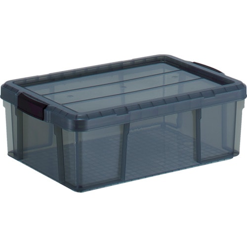 トラスコ中山 TRUSCO クリアライトボックス 24L 黒半透明(ご注文単位1個)【直送品】