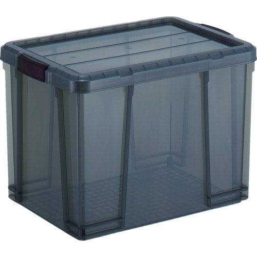 トラスコ中山 TRUSCO クリアライトボックス 47L 黒半透明(ご注文単位1個)【直送品】