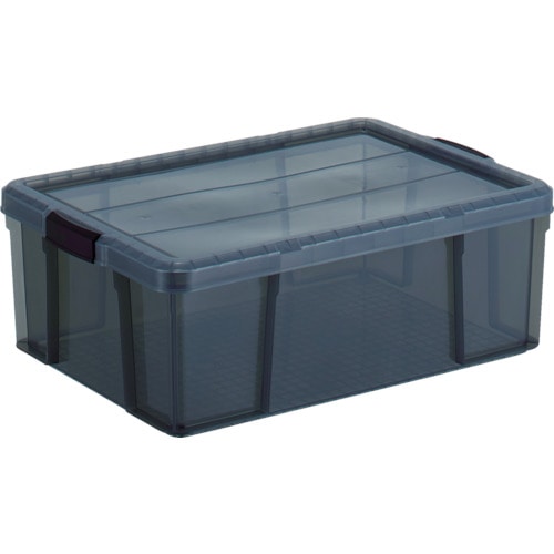 トラスコ中山 TRUSCO クリアライトボックス 44L 黒半透明(ご注文単位1個)【直送品】