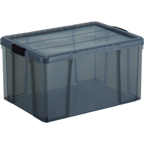 トラスコ中山 TRUSCO クリアライトボックス 66L 黒半透明(ご注文単位1個)【直送品】