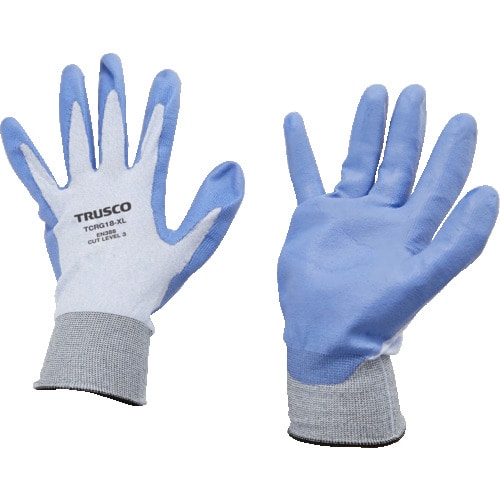 トラスコ中山 TRUSCO 耐切創手袋 18G ポリウレタンコーティング XLサイズ(ご注文単位1組)【直送品】