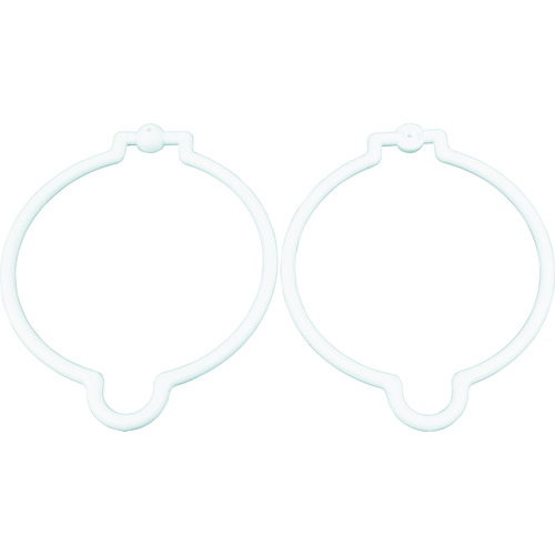 トラスコ中山 TRUSCO コーンリング 白 (2個入)（ご注文単位1袋）【直送品】