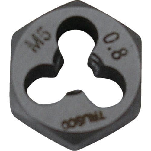 トラスコ中山 TRUSCO 六角サラエナットダイス 並目 M5X0.8(ご注文単位1個)【直送品】