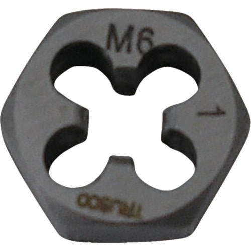 トラスコ中山 TRUSCO 六角サラエナットダイス 並目 M6X1.0(ご注文単位1個)【直送品】