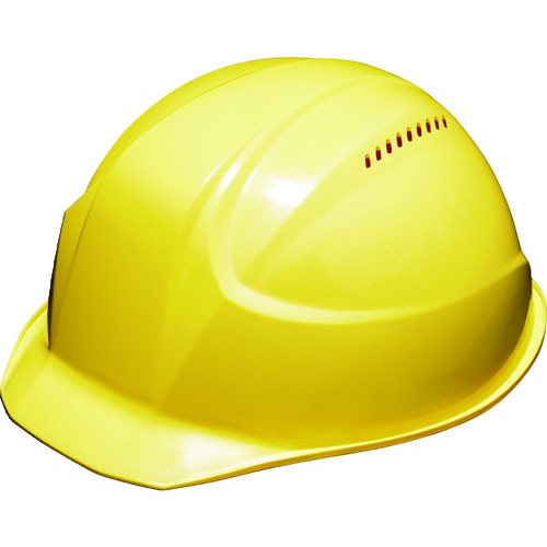 トラスコ中山 TRUSCO 超軽量ヘルメット“軽帽” 通気孔付 イエロー（ご注文単位1個）【直送品】