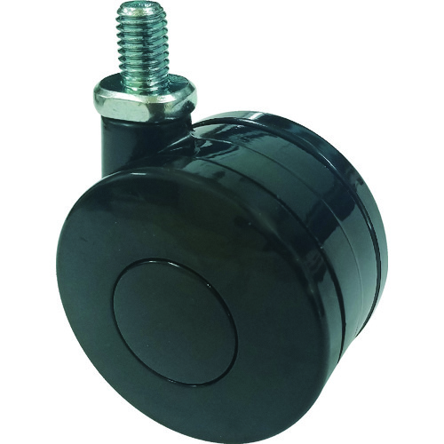 トラスコ中山 TRUSCO ねじ込み双輪キャスター ナイロン車輪 自在 Φ60 M10(ご注文単位1個)【直送品】