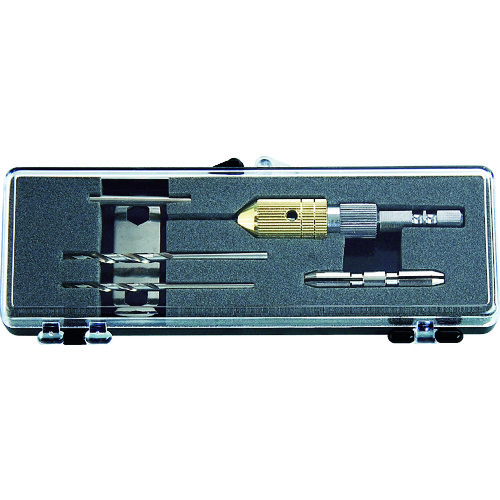 トラスコ中山 TRUSCO 電動用ピンバイス ドリルドリルセット 0.1-3.2mm(ご注文単位1セット)【直送品】