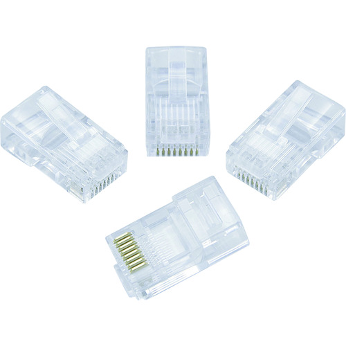 トラスコ中山 ELPA LAN用モジュラープラグ Cat5e(ご注文単位1パック)【直送品】