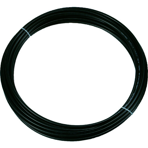 トラスコ中山 TRUSCO ポリウレタンチューブ 8X5.0mm 10m巻 黒(ご注文単位1巻)【直送品】
