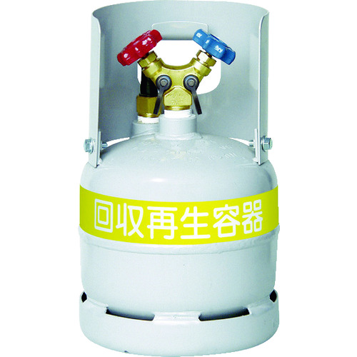 トラスコ中山 アサダ フロン回収ボンベ フロートセンサー付 6L 無記名(ご注文単位1本)【直送品】