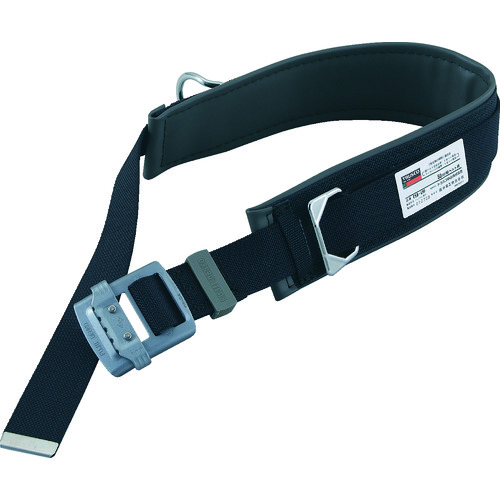 トラスコ中山 TRUSCO ワークポジショニング用器具(柱上安全帯用胴・補助ベルト) 幅45mmX長さ1200mm ブラック(ご注文単位1本)【直送品】