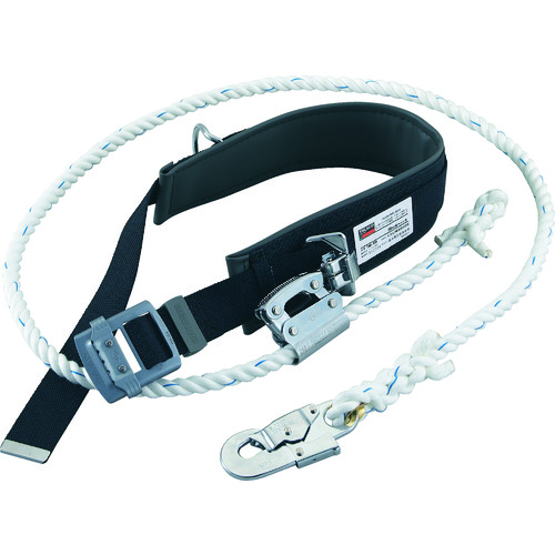 トラスコ中山 TRUSCO ワークポジショニング用器具(柱上安全帯セット ブラック)(ご注文単位1本)【直送品】