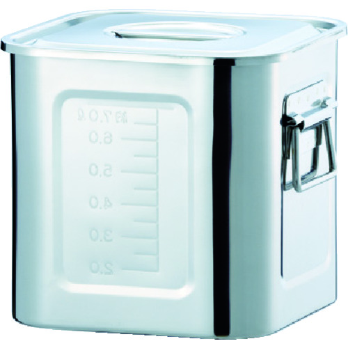 トラスコ中山 TRUSCO ステンレス角タンク 1.6L 120 取手無(ご注文単位1個)【直送品】