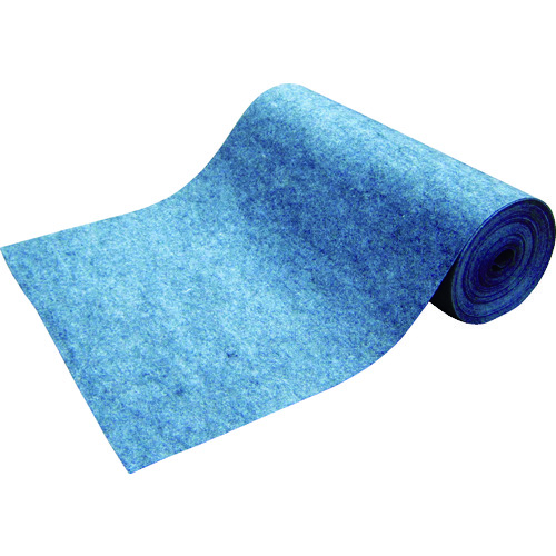 トラスコ中山 TRUSCO 吸油・吸水ロールマット グレー 裏面フィルム付 幅900mmx25m(ご注文単位1巻)【直送品】