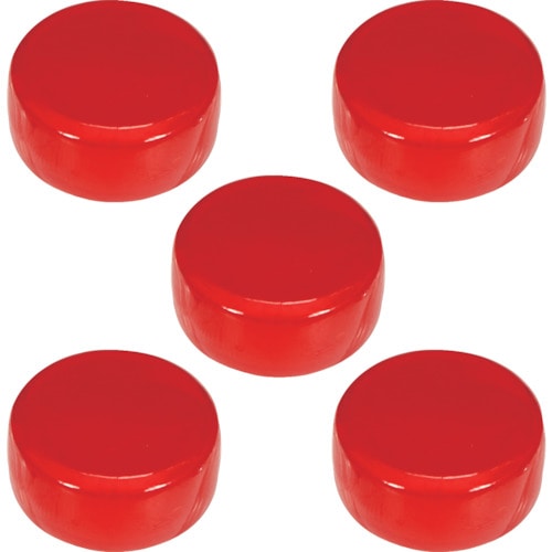 トラスコ中山 TRUSCO フェライトポリアミド磁石 Φ30 赤 5個入（ご注文単位1袋）【直送品】