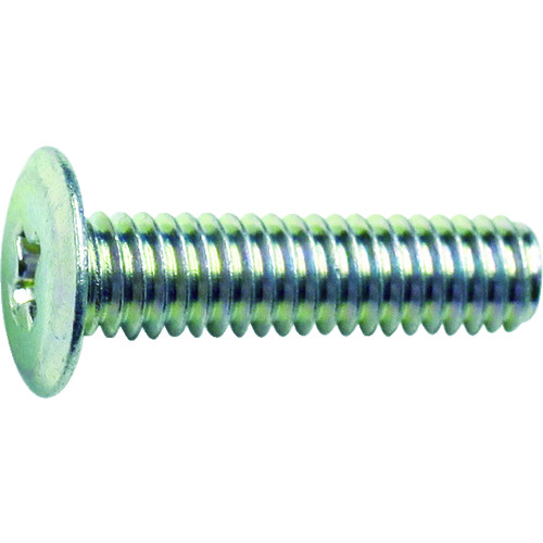 トラスコ中山 TRUSCO 超低頭小ねじ 三価クロメート M3X6 38本入(ご注文単位1パック)【直送品】