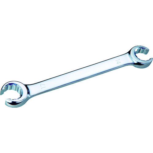 トラスコ中山 TRUSCO 両口フレアーナットレンチ14mm×17mm(ご注文単位1個)【直送品】