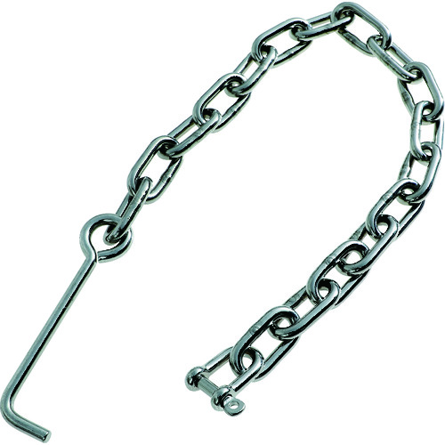 トラスコ中山 TRUSCO ステンレス アンカー付きチェーン 6mm チェーン長さ500mm(ご注文単位1個)【直送品】