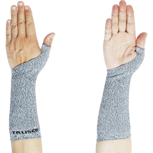 トラスコ中山 TRUSCO 耐切創腕カバー 親指付き 250mm 1双入(ご注文単位1組)【直送品】